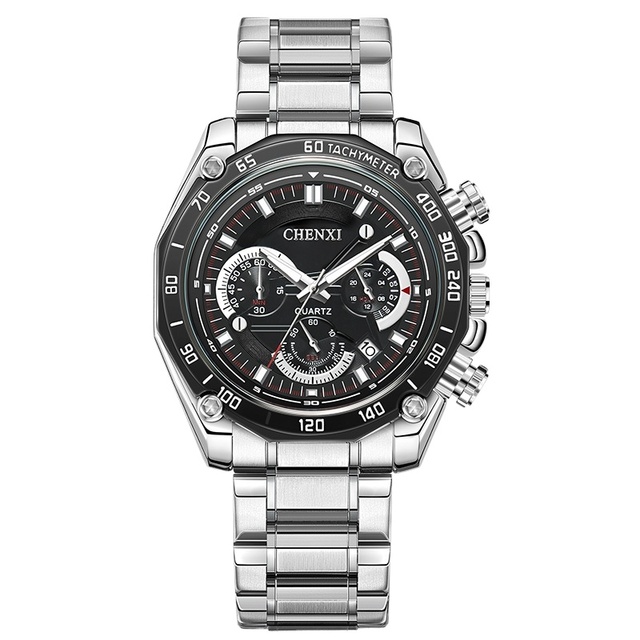 CHENXI Watch for Wen's Fashion Luminous Hands Calendar Quartz Movement Life Waterproof Watches Multi-function Sports Watches 929