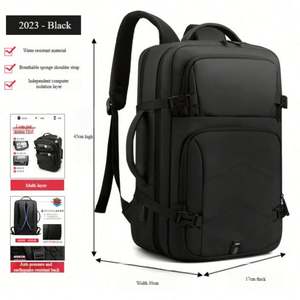 Sac de voyage extérieur personnalisé de haute qualité, sac à dos pour ordinateur portable de bureau, sac à dos de loisirs imperméable avec USB - Product Image 3