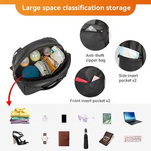 Élégant Greenwich multi-fonction bébé voyage couches sac à dos à la mode PU matériel changement Pad poussette sangles <span class=keywords><strong>sucette</strong></span> étui - Product Image 4