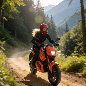 Stock JENOVA Moto Électrique Tout-Terrain 1500W 72V 61-80km/h Vitesse 20AH Batterie Pneus Profilés Double Suspension - Product Image 6