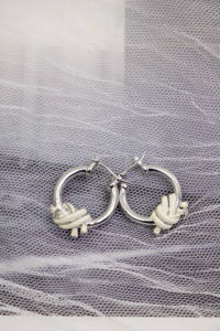 Boucles d'oreilles pendantes émaillées minimalistes style bohème à nœuds épais pour femmes, garantie 2 ans - Product Image 5