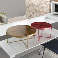 Vente chaude Table Basse En Verre Trempé 6 + 6MM Dessus De Table Moins Cher Moderne Meubles De Salon Décoratif Table À Manger Ensembles