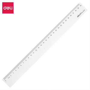Deli 6230 30cm Ruler Transparent Student Office Study Ruler Clear Plastic Measuring Tool For School And Work - Product Image 2
