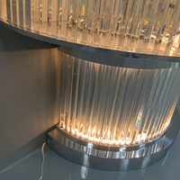 Table basse de luxe en cristal de diamant de haute qualité, design élégant pour le salon, décoration de la maison