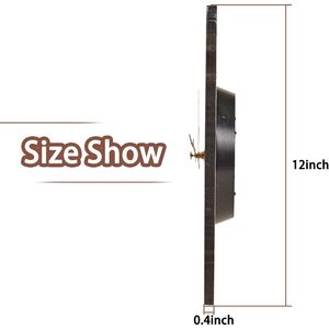 YRUDMBIN orologio da parete in legno rustico da 12 pollici silenzioso a batteria numeri decorazioni per la casa per la cucina bagno camera da letto soggiorno - Product Image 5
