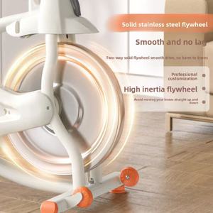 Vélo de spinning vertical silencieux personnalisé en usine avec affichage vitesse/fréquence cardiaque/température, capacité de charge 120 kg pour le fitness à domicile - Product Image 5