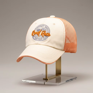Wholesale OEM 100% Cotton Golf Cap Custom Embroidery Promotional 6-Panel Common Fabric <b>Leaf</b> Striped Letter Pattern Baseball Cap - Product Image 2