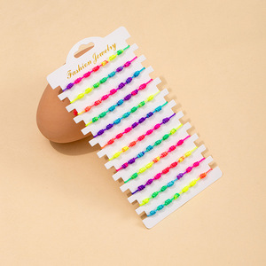 Pulsera Tejida de Poliéster con Diseño de Mariposa Bohemia y Siete Nudos, con Cuerdas Rojas de la Suerte y Ojo Azul, para Niños, Estilo Europa América - Product Image 3