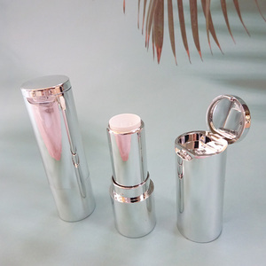 Tube de rouge à lèvres rond Design miroir, emballage de luxe avec miroir supérieur, Logo personnalisé, étiquette privée - Product Image 6