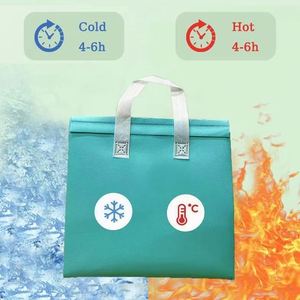 Double-sided Heat Preservation Take-out Bag Non-woven Waterproof Food Delivery Bag Cooler Bag - Product Image 4