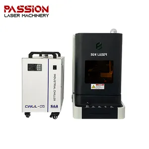 2024 New Fully Enclosed 3w 5w 10w 15w 3D UV Laser Marking Engraving Machine For Glass Plastic Crystal Face Mask Logo Printing