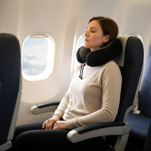 YUE RISE OEM Oreiller de voyage pour le cou <span class=keywords><strong>en</strong></span> mousse à mémoire de forme, léger, portable, avec soutien pour le cou, couleurs personnalisables, pour une récupération lente - Product Image 1