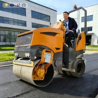 Machines de construction personnalisables 2 tonnes 3 tonnes 4 tonnes Mini compacteur rouleau compresseur avec pneu en caoutchouc rouleaux routiers à vendre