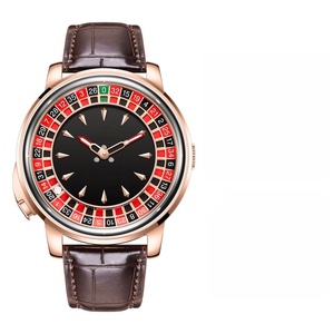 럭셔리 남성용 자동 기계식 시계 회전 목마 컬렉션 도박꾼의 디자인 방수 디지털 다이얼 실리콘 밴드 금속 - Product Image 2