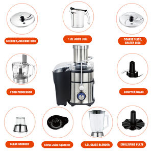 Machine à <span class=keywords><strong>jus</strong></span> centrifuge à froid multifonction 11 en 1 en acier inoxydable <span class=keywords><strong>Extracteur</strong></span> <span class=keywords><strong>de</strong></span> <span class=keywords><strong>jus</strong></span> avec broyeur alimentaire et mixeur à smoothie - Product Image 4