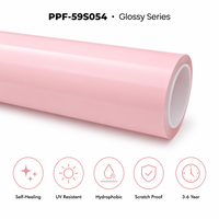 Film de protection de peinture (PPF) auto-cicatrisant et anti-jaunissement en TPU aliphatique Covestro, série Crystal Rose Carnation, pour le relooking automobile et la modification de couleur, vente en gros
