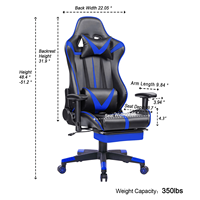 Fauteuil de bureau pivotant de direction en cuir avec repose-pieds Fauteuil de massage ergonomique VANBOW Big and Tall Offre Spéciale d'usine