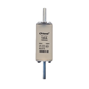 Fusible de CC de Alta Tensión 100A para Automóviles, Marca CFriend, Modelo 100NH0G-800, Nueva Energía - Product Image 1