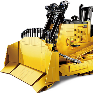2,4G 1:16 Rc <span class=keywords><strong>CAT</strong></span> Heavy Duty Dozer Climber Truck Bricks C61056W DIY Construcción <span class=keywords><strong>Bulldozer</strong></span> EarthMover bloque de construcción - Product Image 4