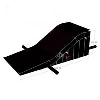 Rampa de Aterrizaje Inflable Portátil de PVC Resistente, Negra, para Deportes Extremos, MTB, Slopestyle, Bolsa de Salto Inflable