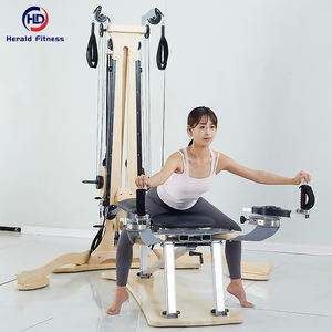 <span class=keywords><strong>Machine</strong></span> à tour d'expansion gyroscopique réglable pour <span class=keywords><strong>musculation</strong></span> Yoga d'intérieur érable trapèze Pilates chaise réformateur poitrine mouche - Product Image 1