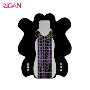BQAN New Design Custom Logo Nail Form Personalized Paper Sticker Nail Dual Forms Long Nail Extension Form