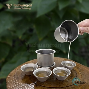 Titanium outdoor <b>tea</b> <b>maker</b>, travel camping <b>tea</b> set, household use, can boil water, portable - Product Image 2