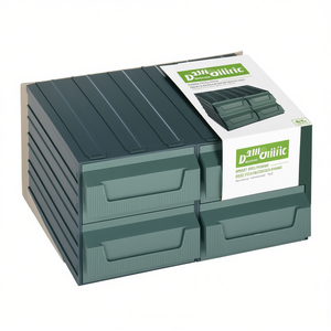TTAKE Drawer Unit Label Cab Green <b>Tool</b> Containers 4 Drawer <b>Storage</b> <b>Cabinet</b> - Product Image 2