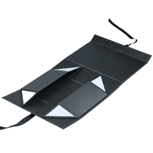 High Quality <b>Paper</b> <b>Box</b> Custom Clothing Packaging Luxury Black Cardboard <b>Paper</b> Packaging <b>Box</b> - Product Image 4