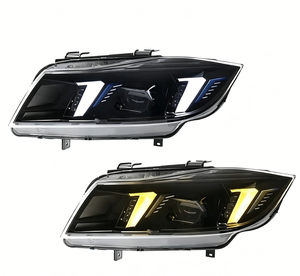 Nuevo Conjunto de Faros Delanteros LED Modificados de 12V para BMW Serie 3 E90 (Modelos 05-12), Doble Color 6000K, Luces Diurnas Cuadradas Ajustables - Product Image 4