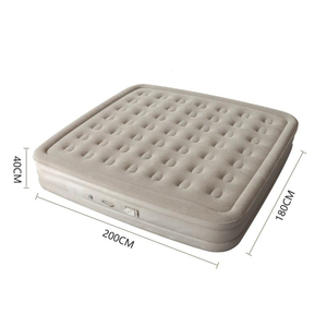 Colchón Inflable Individual para Camping con Bomba Integrada - Aterciopelado, Fácil de Inflar, Cama Inflable Portátil Impermeable - Product Image 3