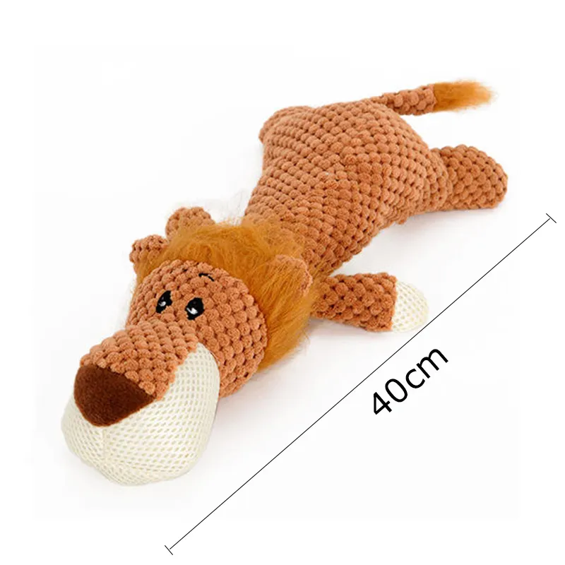 Wholesale New Indestructible Dog Stuffed Animals Chew Toy Squeaky Dog Plush Toy for Aggressive Small Medium Dog
