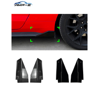 Ford Mustang MK6 2015-2023 için AMP-Z Mustang MK6 ABS Parlak Siyah Yan Marşpiye Araba Aksesuarları