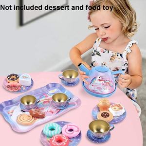 Kits d'ustensiles de simulation de thé pour petites filles vaisselle de table jouet de jeu <span class=keywords><strong>cuisine</strong></span> tasse de thé pour enfants ensemble de maison de jeu avec boîte cadeau - Product Image 2
