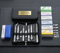 Ensemble d'instruments chirurgicaux vétérinaires de qualité supérieure, 20 pièces, en acier inoxydable, autoclavables, outils de dissection, ciseaux, hémostatiques, pinces