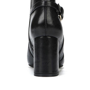 <span class=keywords><strong>Stivaletti</strong></span> da Donna Glamour con Punta Svasata Tacco Largo <span class=keywords><strong>e</strong></span> Cinturino con Fibbia-Comodi Tinta Unita Chiusura a Zip per Uso Autunno Inverno - Product Image 5