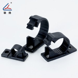 Clip de câble Lianyang série LY-J, fixation adhésive réglable en nylon pour la gestion des faisceaux de câbles - Product Image 1