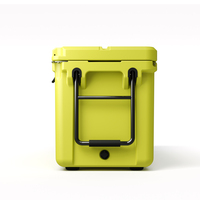 Glacière à roulettes rotomoulée, isotherme, 128QT, conservation de la glace pendant 10 jours, stockage alimentaire thermique en PE, logo personnalisé moderne, pour l'extérieur