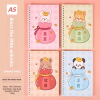 Cuaderno de diario X38 barato para estudiantes, tamaño A5, con dibujos animados, kawaii y lindo, para niñas.