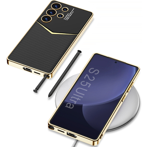 Para <span class=keywords><strong>Samsung</strong></span> S25 Ultra funda de teléfono con patrón de fibra de carbono estilo Jazz PU cuero ultrafino a prueba de golpes para S25P S25 - Product Image 5