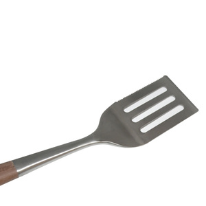 Bộ Dụng Cụ Và Thìa BBQ Bằng Thép Không Gỉ 2 Chiếc Thiết Kế Mới 2019 Có Tay Cầm Bằng Gỗ - Product Image 6