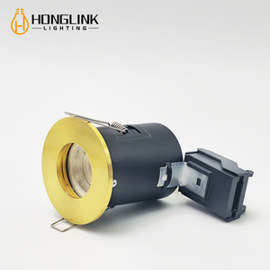 UK Fire Rated <span class=keywords><strong>GU10</strong></span> Spot Downlight IP65 Salle de bain Étanche Encastré En Aluminium Mat Noir Plafonnier - Product Image 5