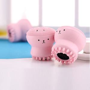 Esponja de limpieza Facial profesional <span class=keywords><strong>Pulpo</strong></span> suave Almohadilla de eliminación de maquillaje Máscara Herramienta de aplicación Cepillo de limpieza de masaje facial de silicona - Product Image 2