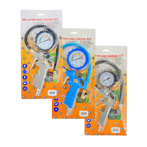 Inflador de Neumáticos Portátil Profesional con Manómetro, para Autos, Motos y Bicicletas - Product Image 4