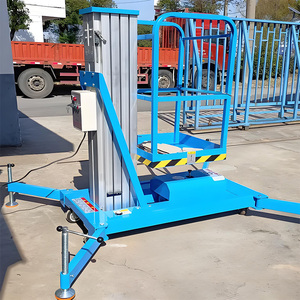 Hafif Tek Kişilik Tek Direkli Alüminyum Alaşımlı Dikey Hidrolik Direkli Kaldırma Platformu - Product Image 6