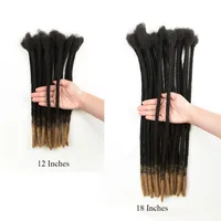 Vente en gros 100% fait main afro crépus cheveux humains dreadlock extension loc extension cheveux humains crochet dreadlock tressage cheveux