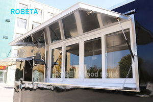 Alta calidad venta de café cocina camión quiosco establo <span class=keywords><strong>Pizza</strong></span> Catering remolque con ruedas y los pies para <span class=keywords><strong>la</strong></span> venta - Product Image 4
