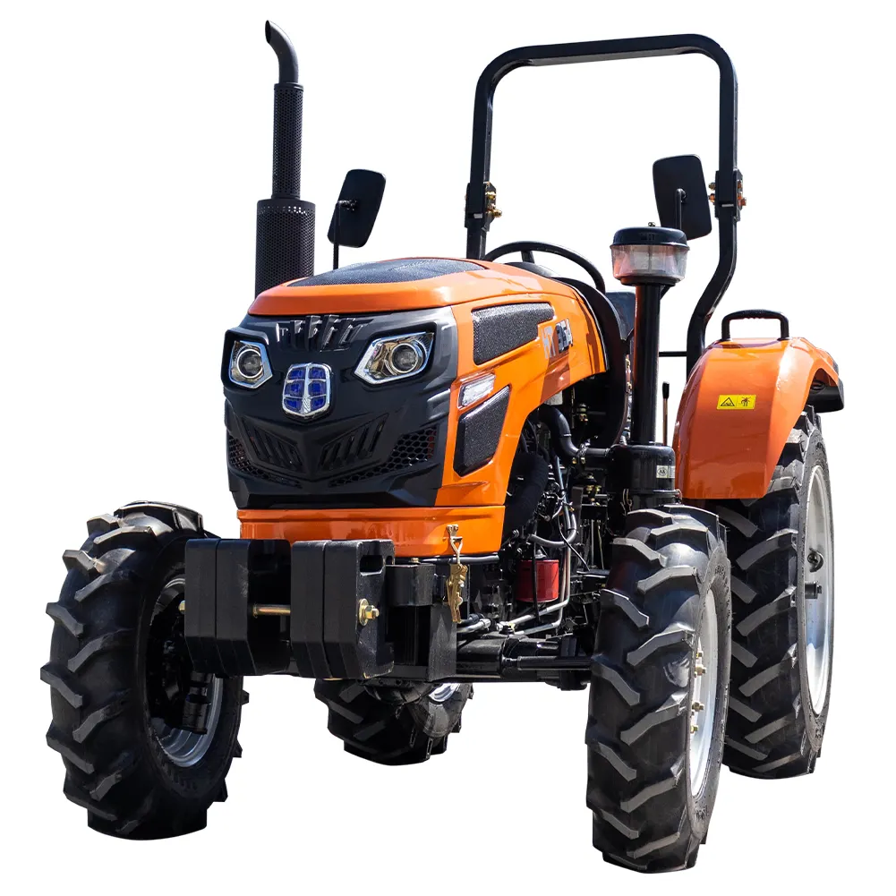 Minirtractor de Agricultura de alta eficiencia, tractor de jardín con cargador frontal, oruga/rueda