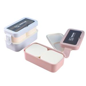 A02 1000ml Katlanabilir PP Bento Öğle Yemeği Kutusu Çift Katmanlı İstiflenebilir BPA İçermeyen Plastik Kapaklı Gıda Kabı Hafif ve Dayanıklı - Product Image 1