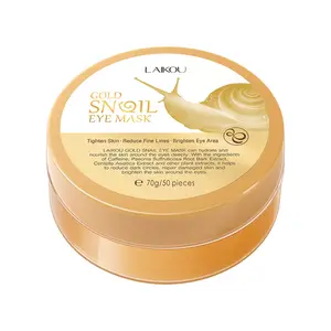 LAIKOU LAIKOU gold Snail Eye Mask 50 pieces eye care moisturizing hydrating English packaging cross-border supply